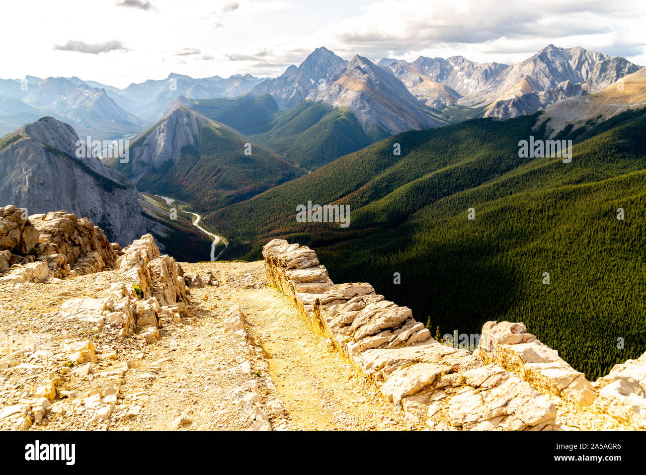 El parque nacional de Jasper durante el verano Foto de stock