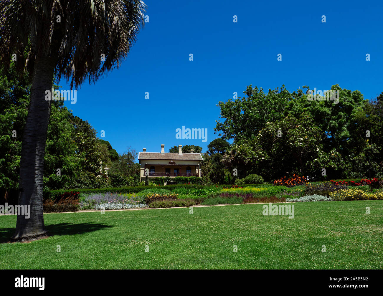 Jardines Casa en el Royal Botanic Gardens de Melbourne, Victoria, South Yarra, Victoria, Australia. Foto de stock