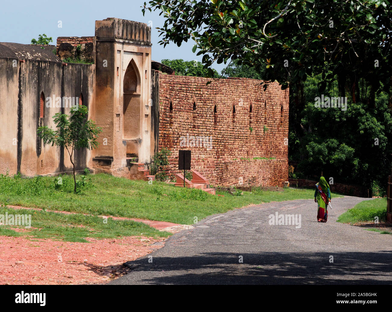 El complejo de ciudad desierta de Fatehpur Sikri, India, una vez la capital del país. Fatehpur Sikri, Agra, la ciudad en el distrito de Uttar Pradesh, India Foto de stock