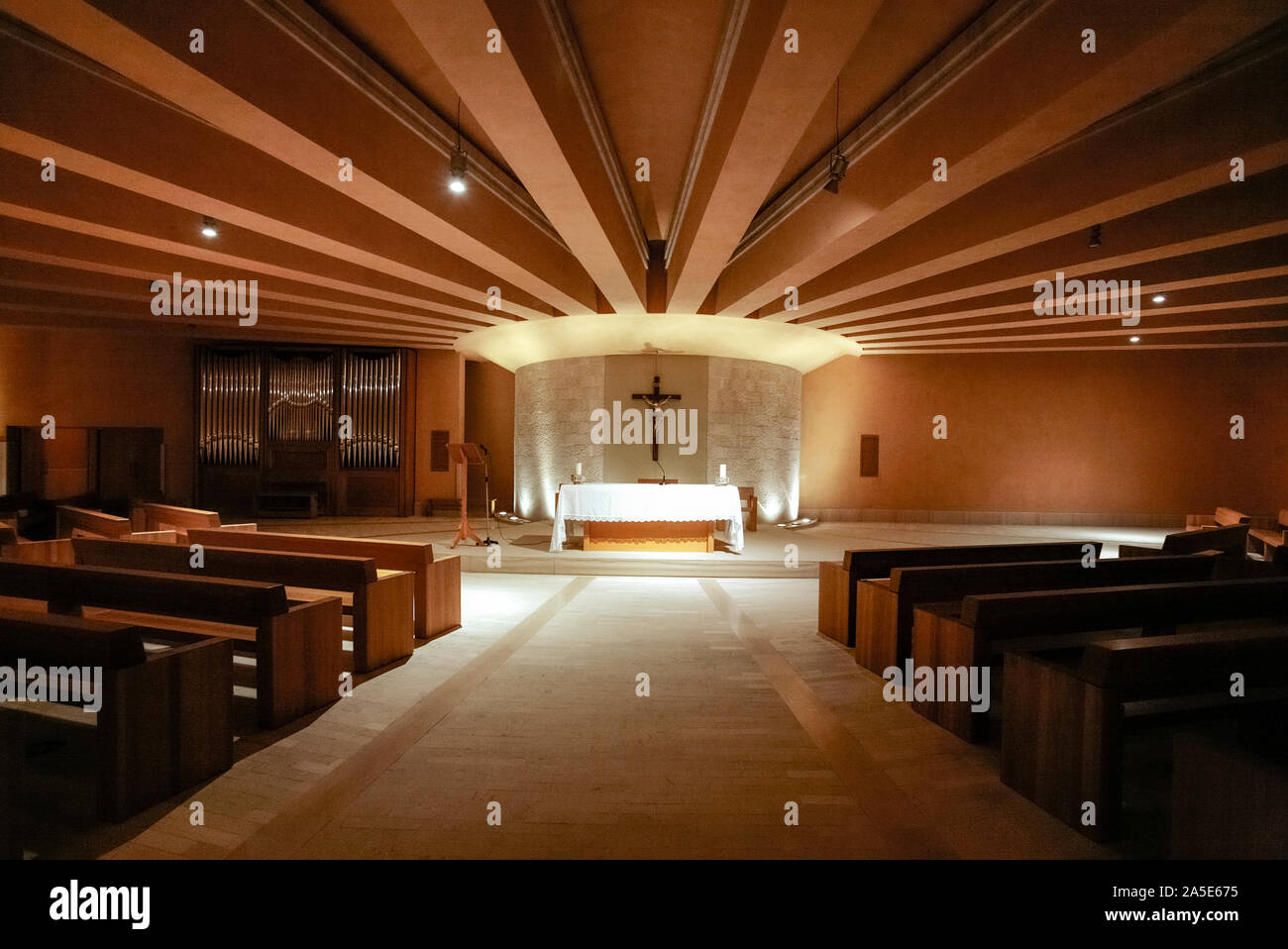 Italia Apulia San Giovanni Rotondo (Fg ), la nueva iglesia de San Pío por Renzo Piano Foto de stock