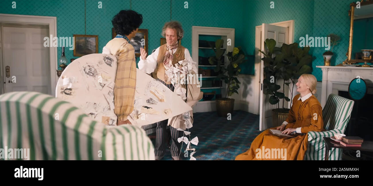 En el Reino Unido. Dev Patel , Tilda Swinton y Hugh Laurie l en el ©Fox Searchlight Pictures nueva película: La historia personal de David Copperfield (2019) PLOT: Basada en la novela de Charles Dickens. Ref: LMK110-J5646-211019 suministrado por LMKMEDIA. Sólo Editorial. Medios Landmark no es el propietario del copyright de estas películas o TV Stills, pero proporciona un servicio sólo por reconocidos medios. pictures@lmkmedia.com Foto de stock