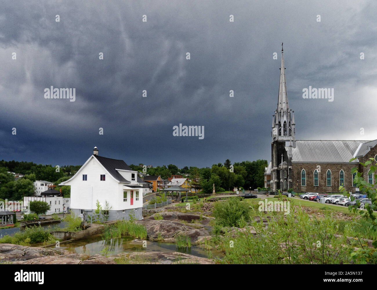 El famoso Little White House (La Petite Maison Blanche) en Saguenay