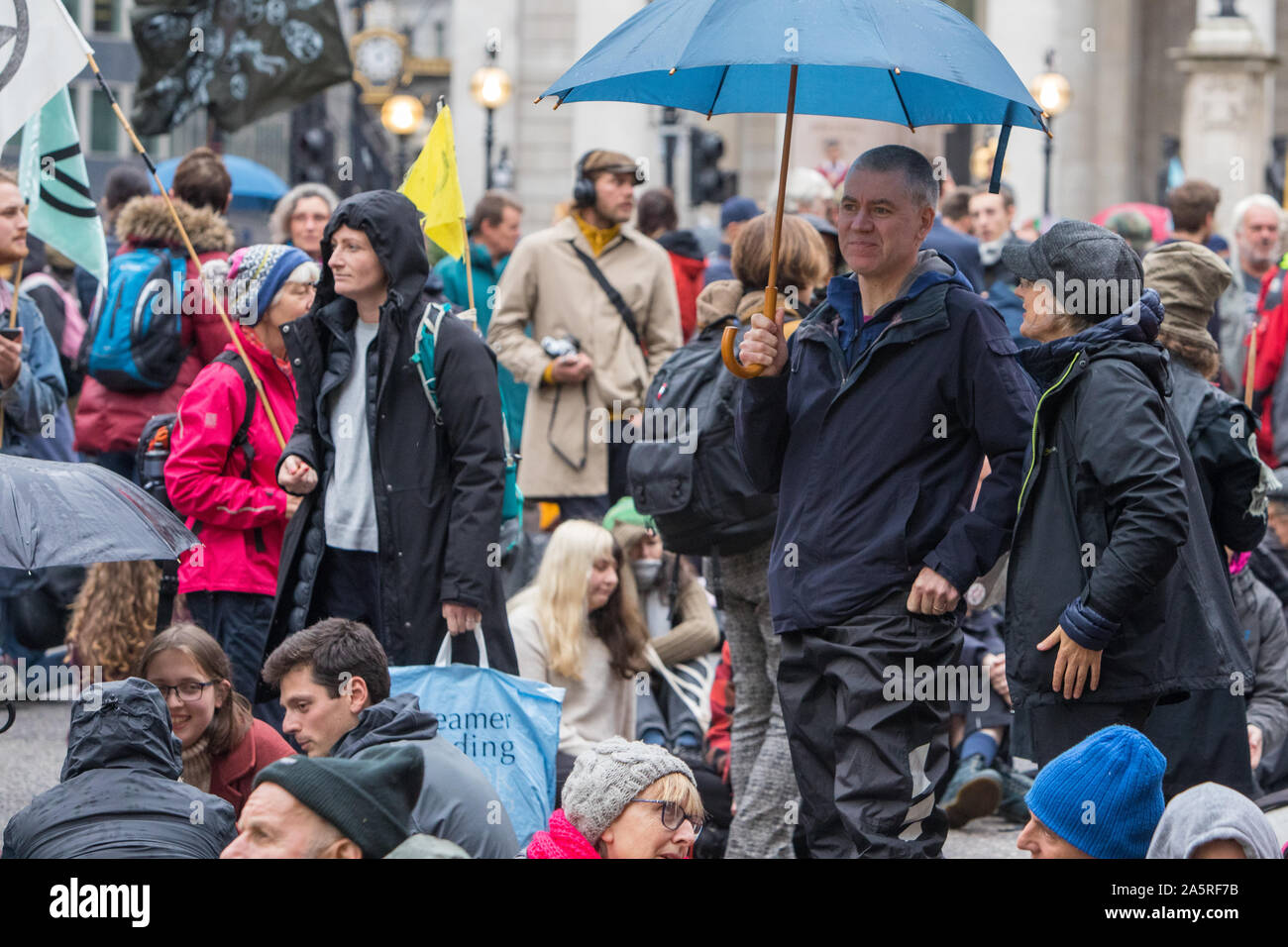 La rebelión de extinción Cambio Climático protestas Londres Octubre 2019 Foto de stock