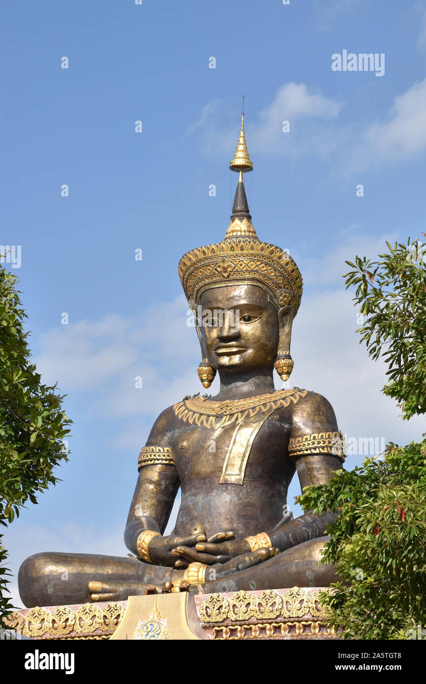 Asien, Tailandia, Buda, schwarzer Buda en Phetchabun, Phra Buda Maha Dhammaraja, Thamaracha, Foto de stock