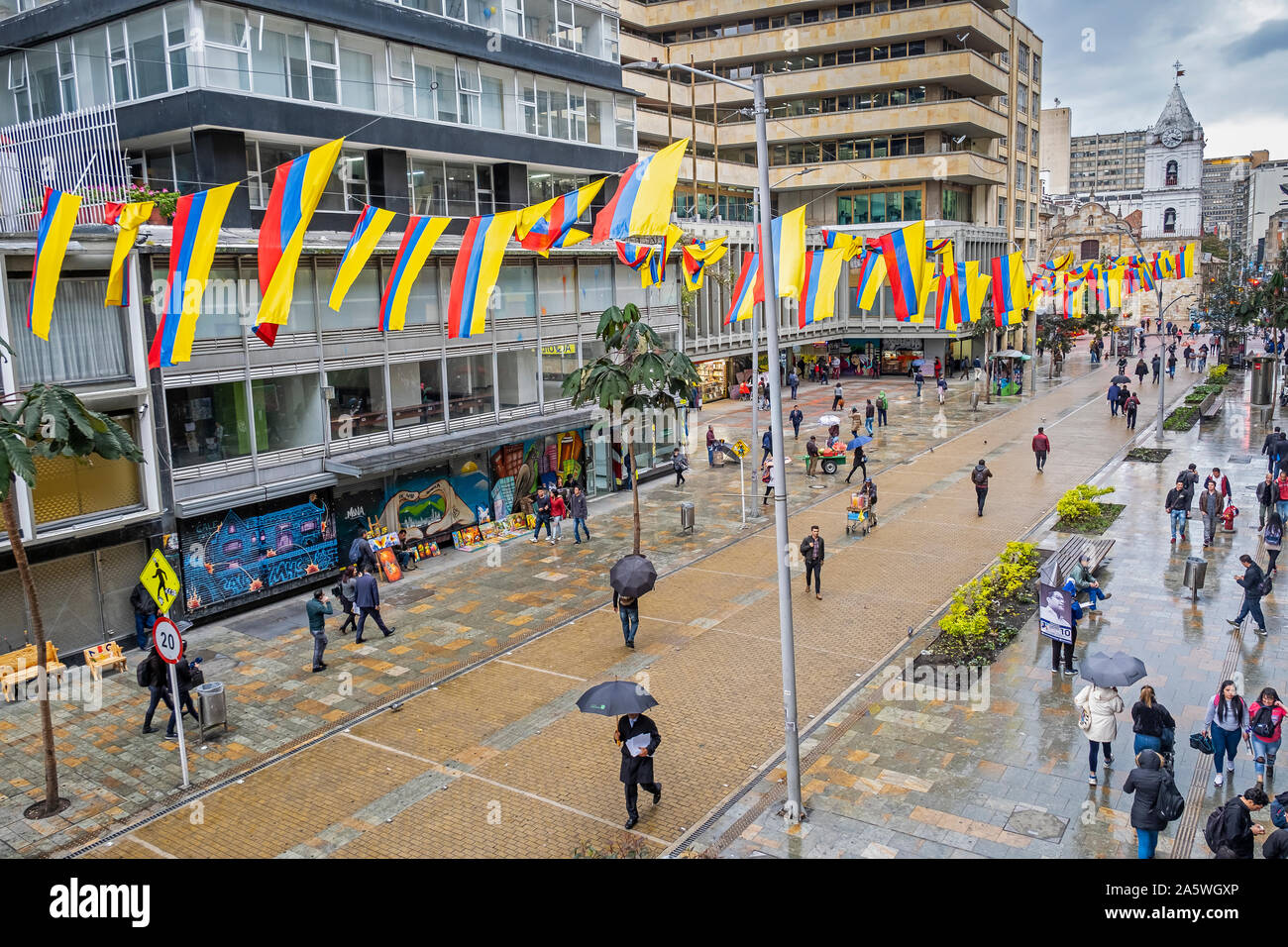 La Carrera 7 o la carrera septima, Bogotá, Colombia Fotografía de stock -  Alamy