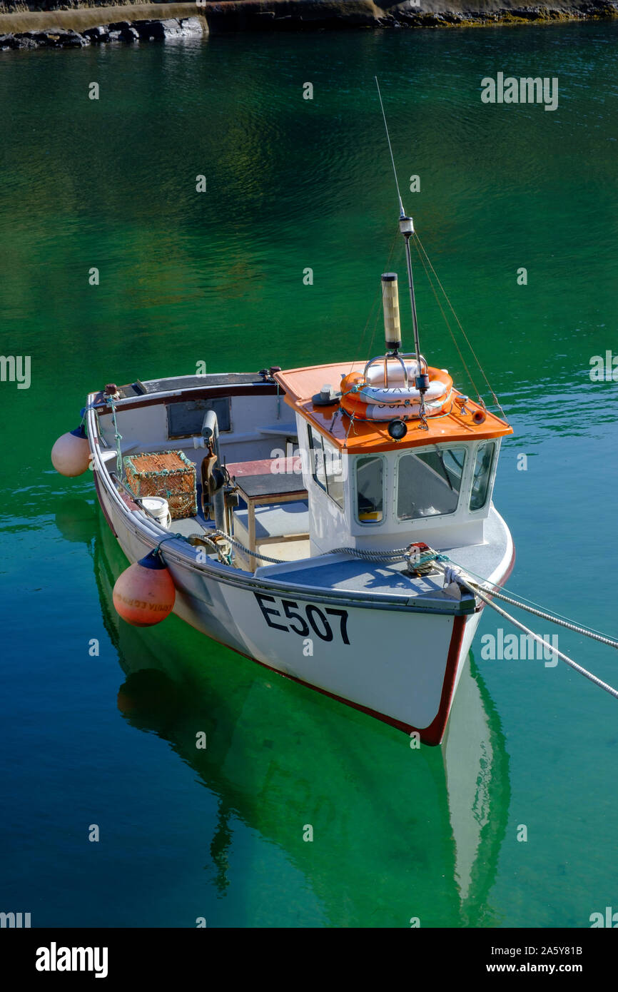 El puerto de Plymouth Boscastle en Cornwall Inglaterra Foto de stock