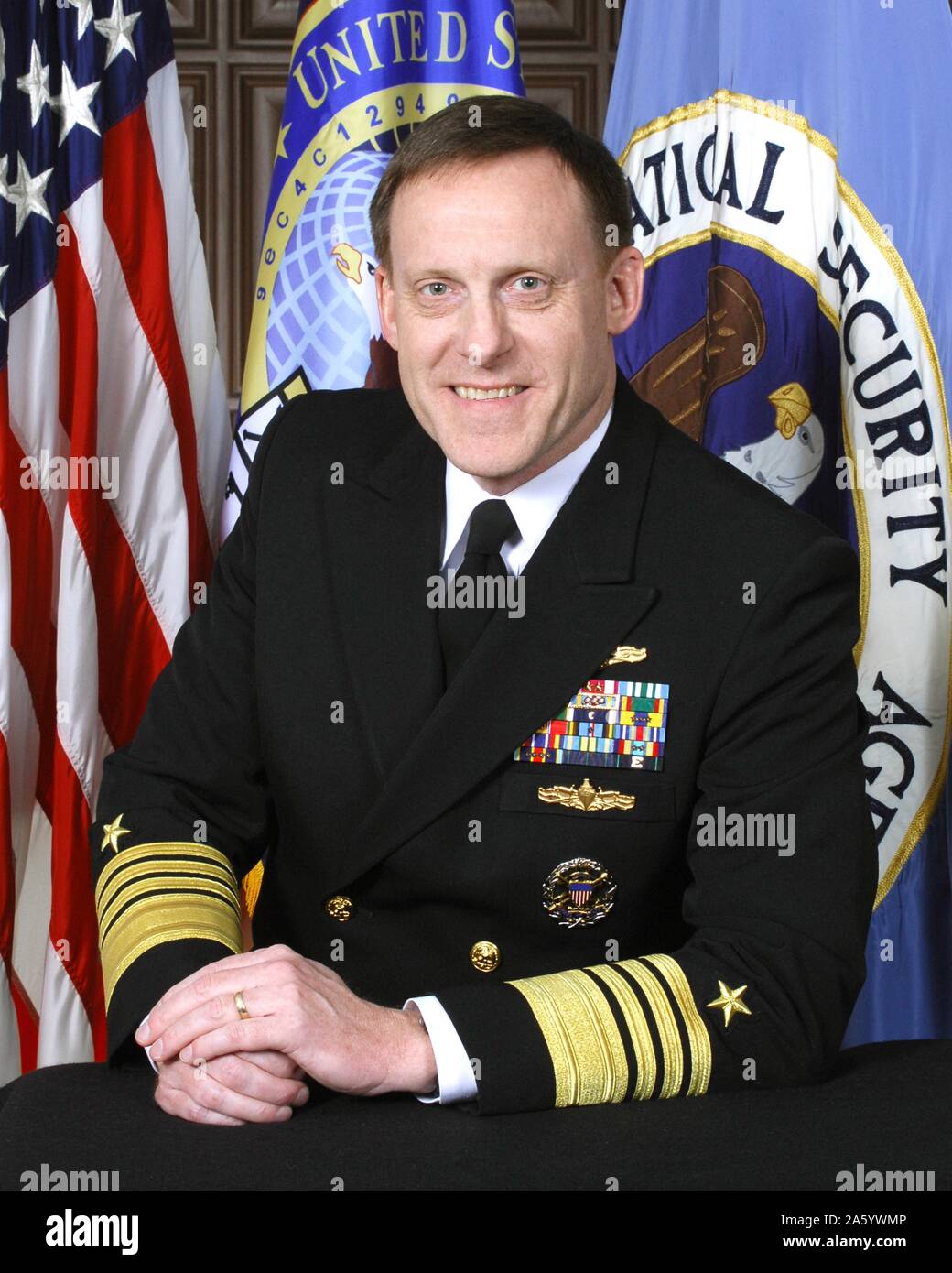 Almirante Michael S. Rogers (nacido el 31 de octubre de 1959), Director de la Agencia de Seguridad Nacional Foto de stock