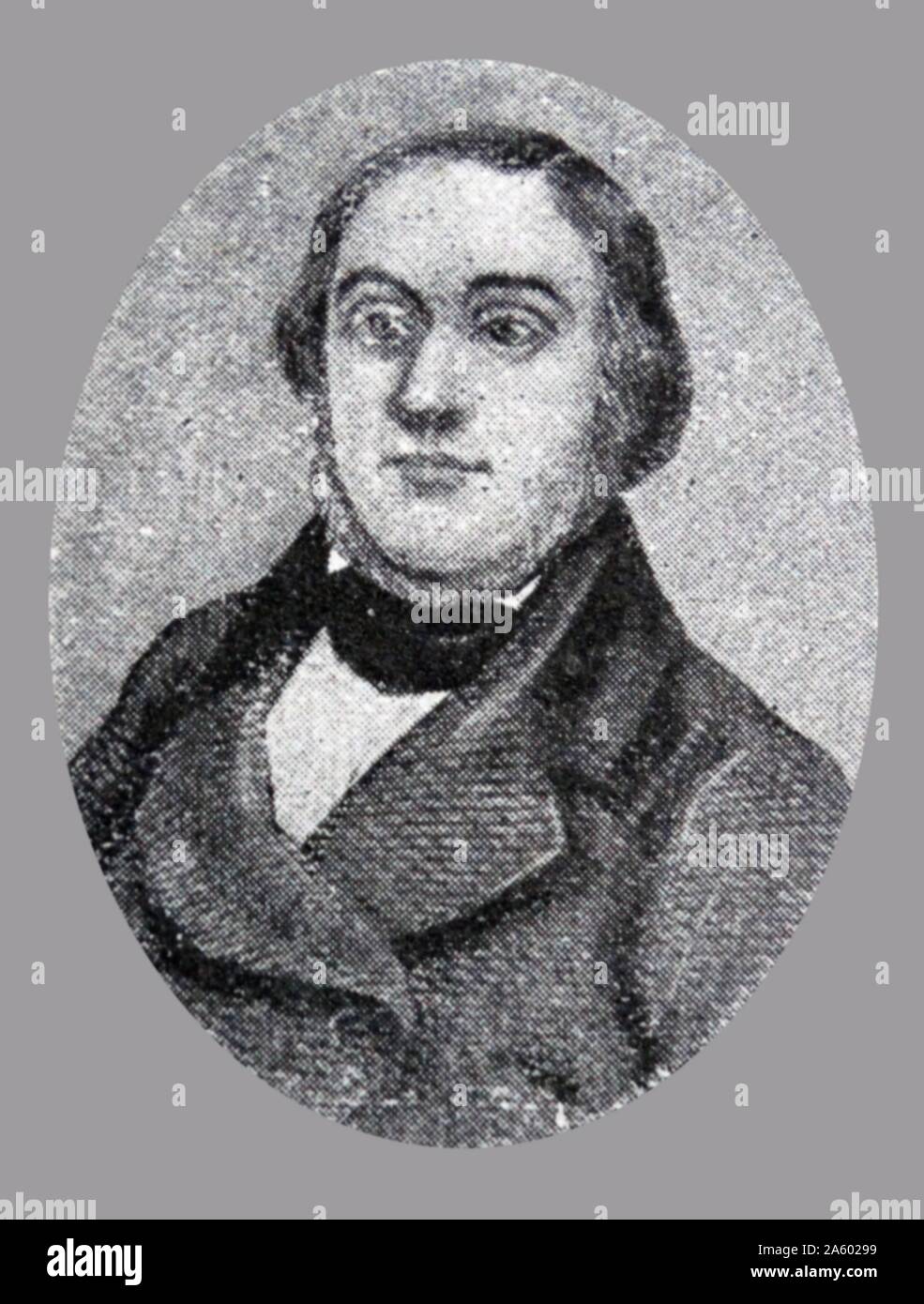 Daniel Manin. El presidente de la República Veneciana en 1848, él huyó a París después de la capitulación de Venecia en 1849. Foto de stock