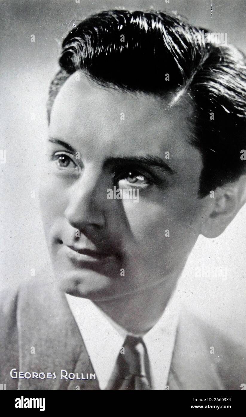Georges Rollin (1912-1964) actor francés. Fecha Siglo XX Foto de stock
