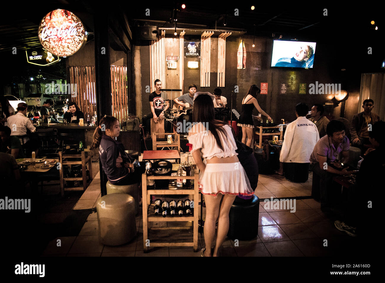 En Lampang Kelang Park Bar. Tailandia Foto de stock