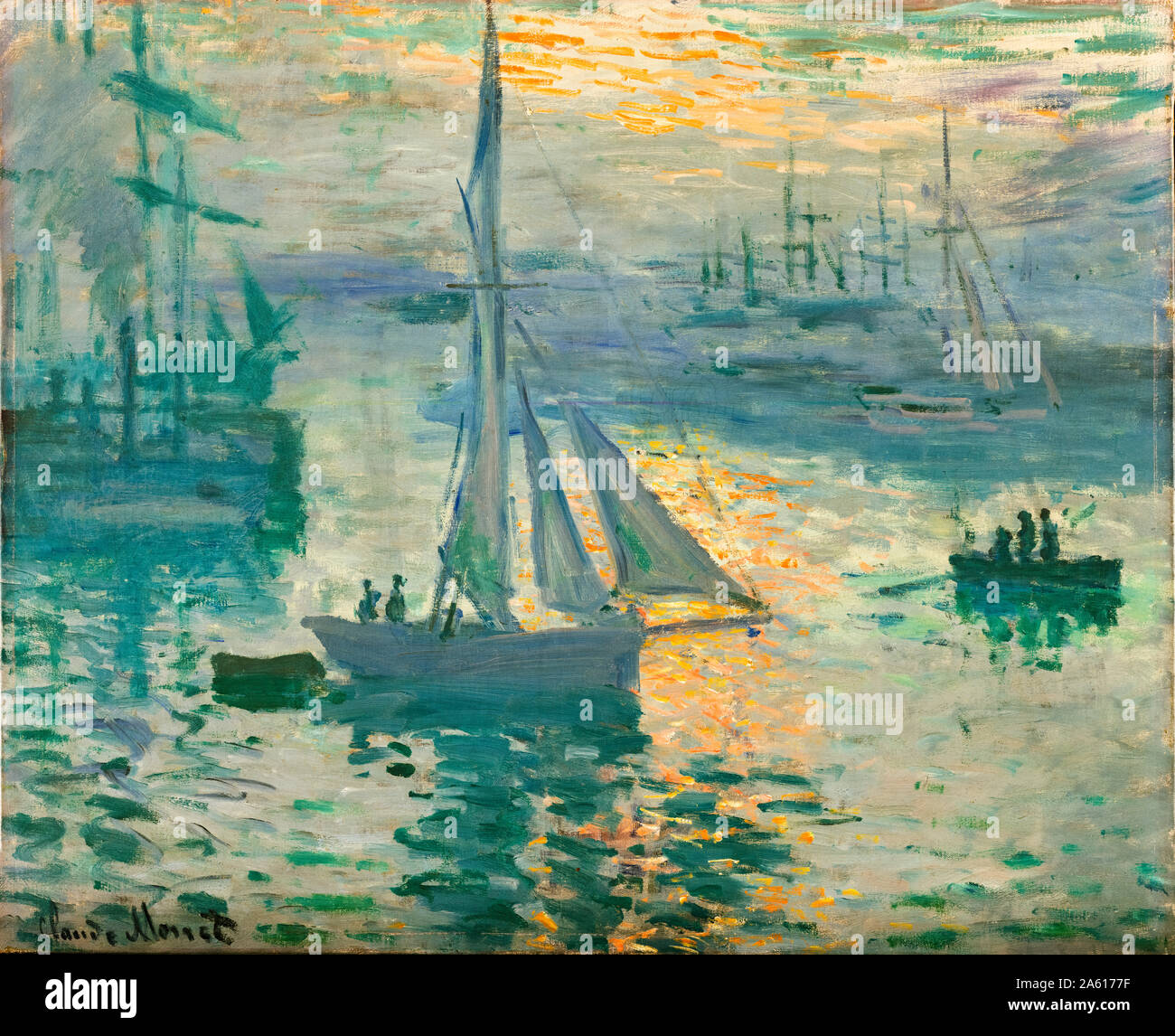 Claude Monet, Francés, Sunrise (marino), pintura, 1872-1873 Foto de stock