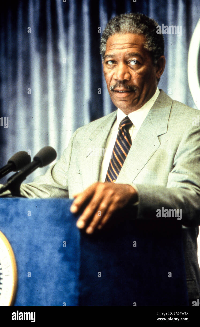 Morgan Freeman, Deep Impact, 1998 Foto de stock