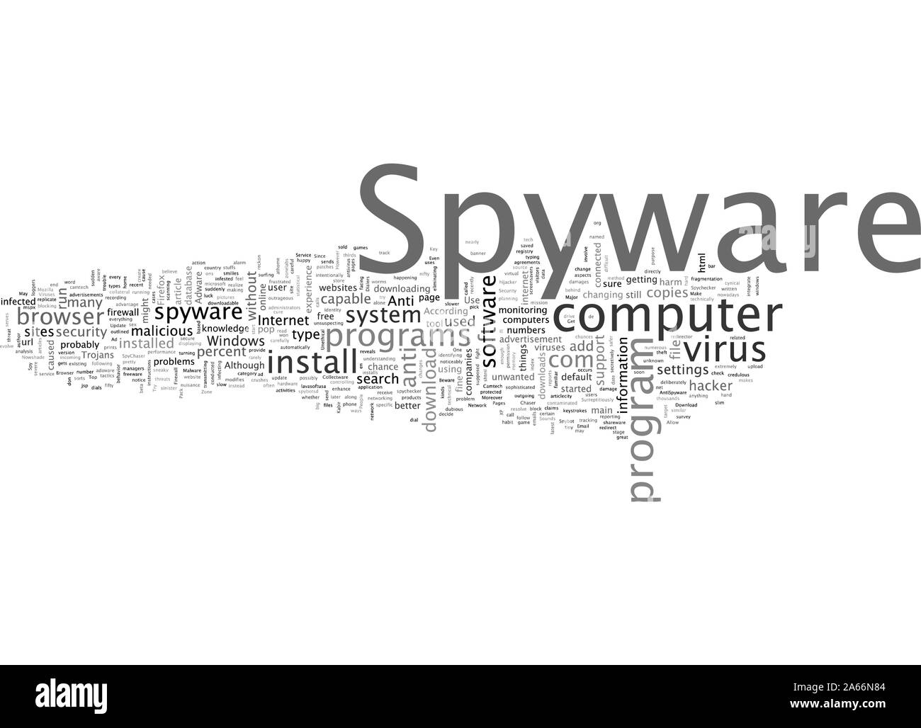 Cuídese de Spyware Ilustración del Vector