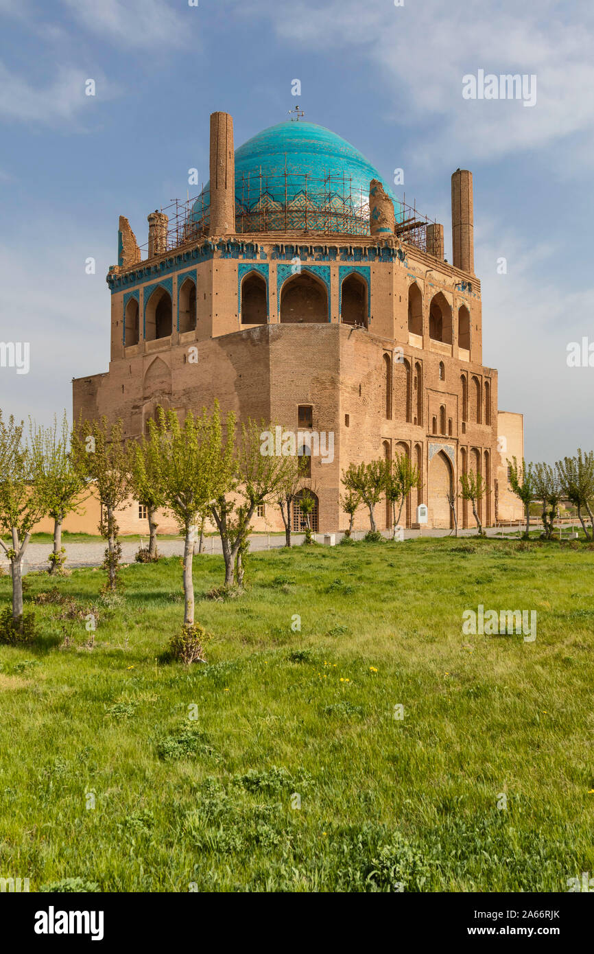 Cúpula de Soltaniyeh, 1313, Soltaniyeh, Condado Abhar, provincia de Zanjan, Irán Foto de stock