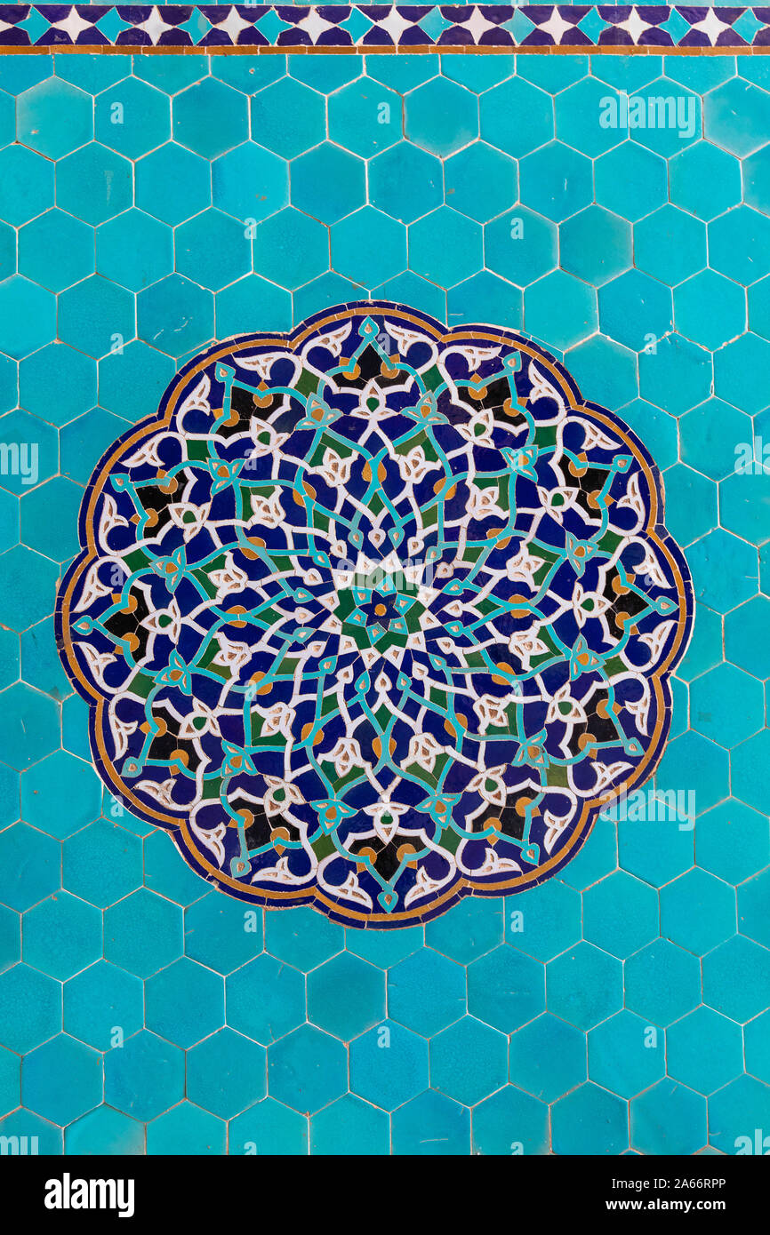 La mezquita de Jame, Yazd, provincia de Yazd, Irán Foto de stock
