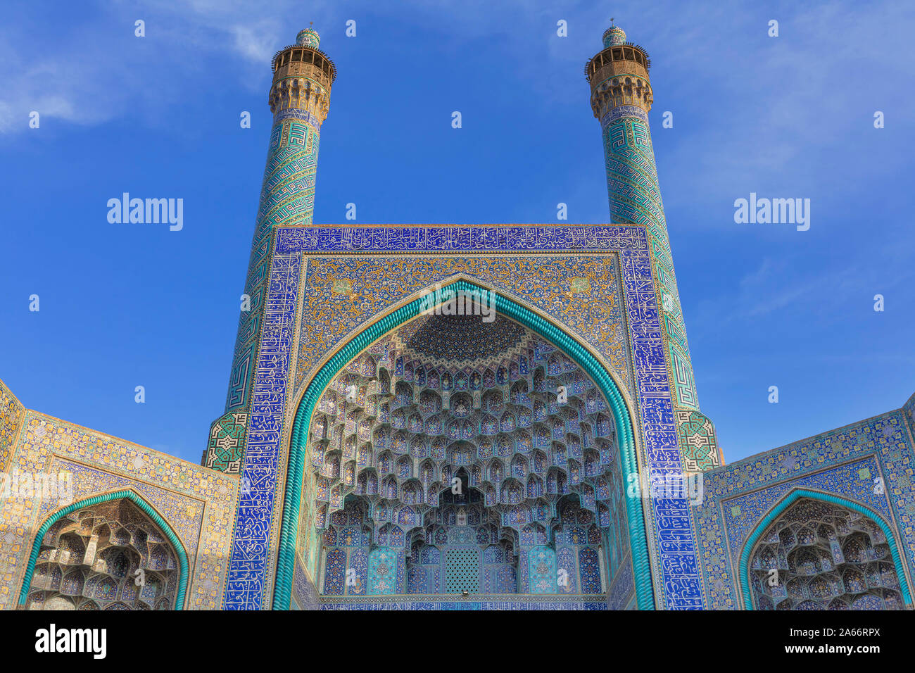 Mezquita Shah, Naghsh-e Jahan Plaza, Isfahan, provincia de Isfahan, Irán Foto de stock