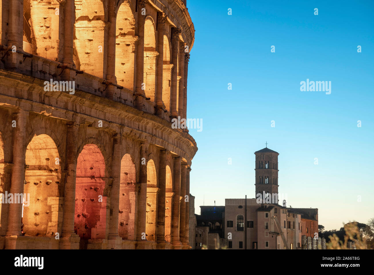 Italia, Lazio, Roma, Coliseo Foto de stock