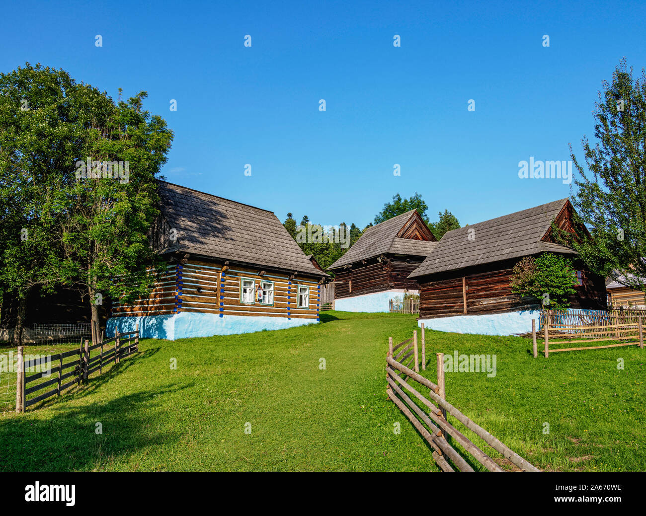 Museo al Aire Libre en Stara Lubovna, región de Presov, Eslovaquia Foto de stock