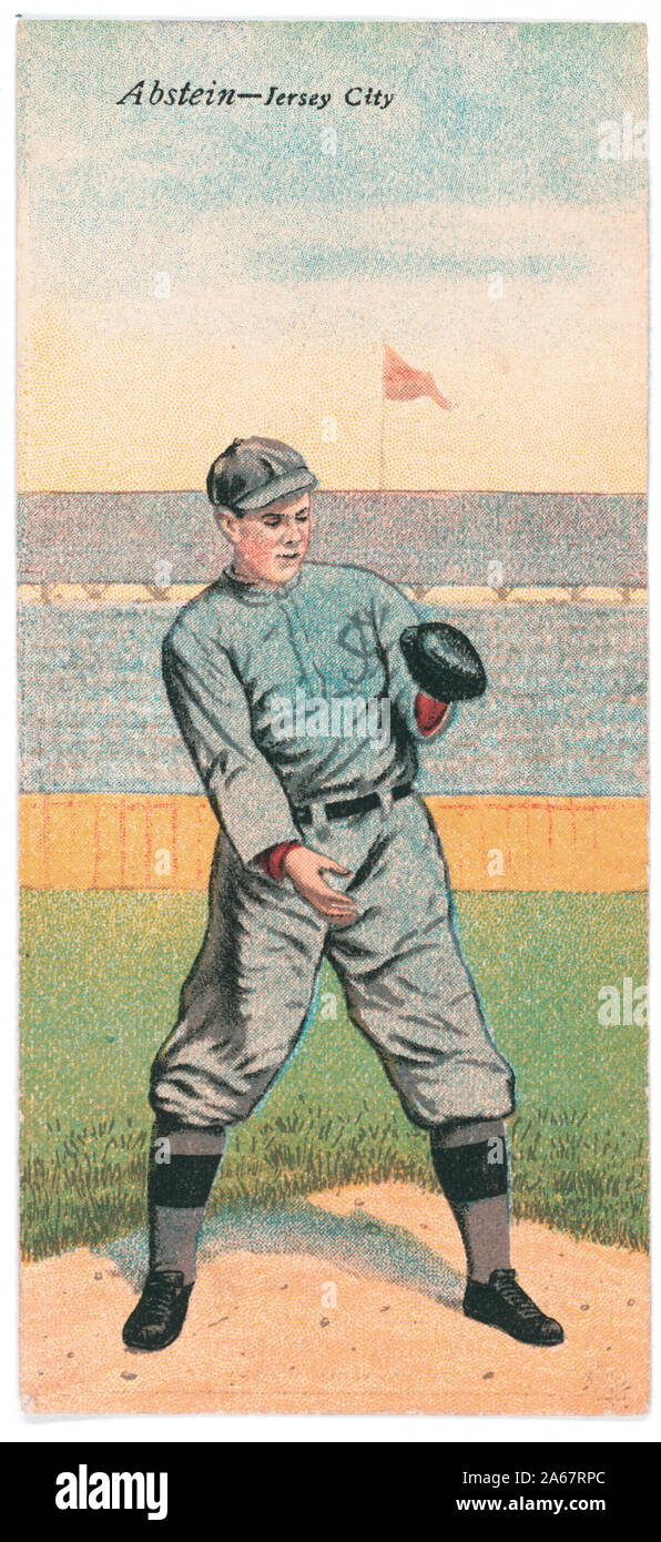 William Abstein/John A. Butler, equipo de béisbol de la ciudad de Jersey, retrato de tarjeta Foto de stock