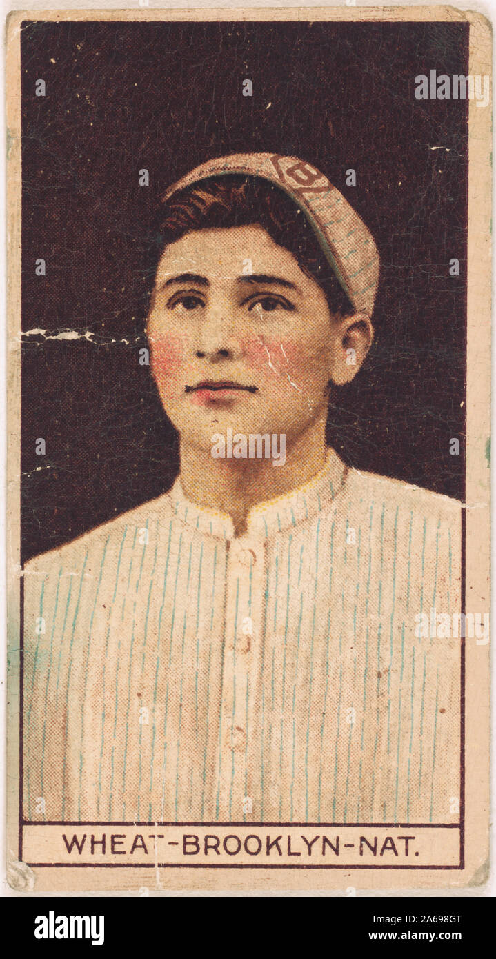 Zack Trigo, Brooklyn Dodgers, retrato de tarjetas de béisbol Foto de stock