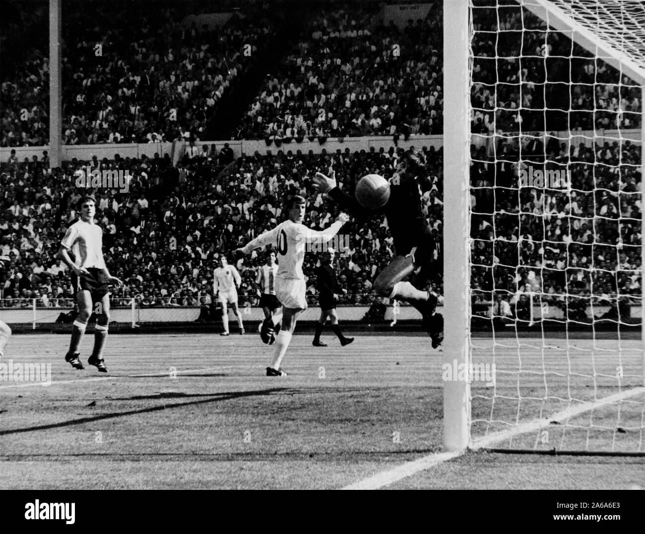 England-Argentina, Wembley, 1966 Foto de stock