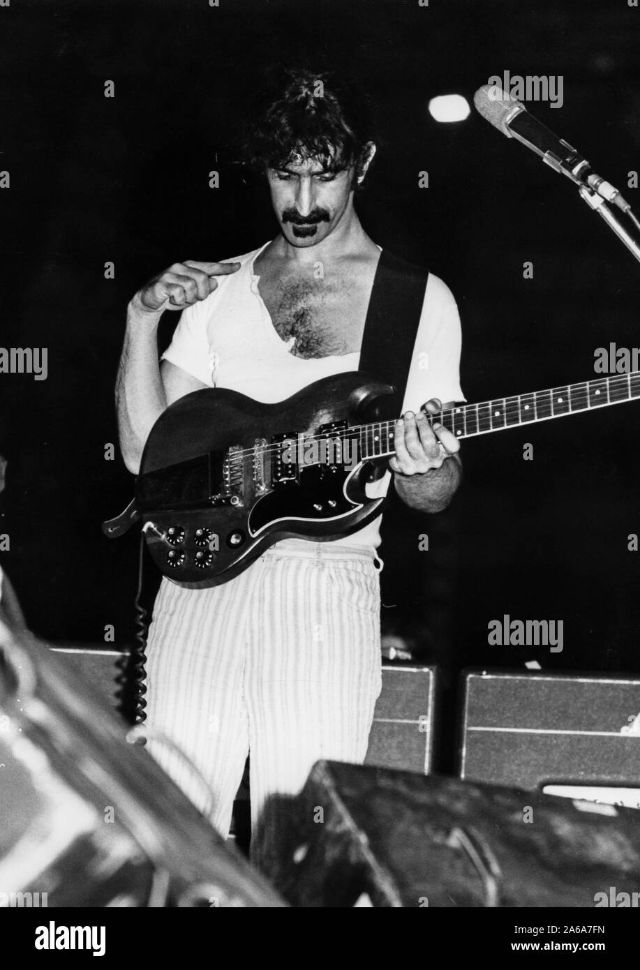 Frank Zappa, 70s Foto de stock