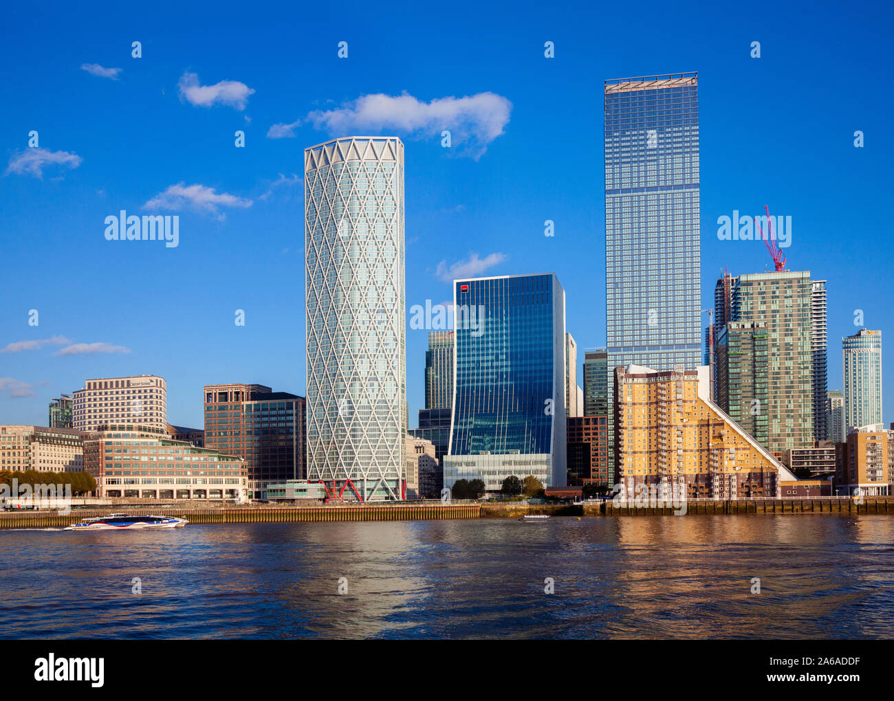 Complejo de Canary Wharf en Londres Docklands fotografiado en Nov 2019. Foto de stock