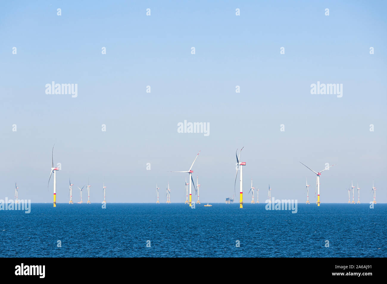 Offshore-Windpark Arkona-Becken Südost, Ostsee Foto de stock