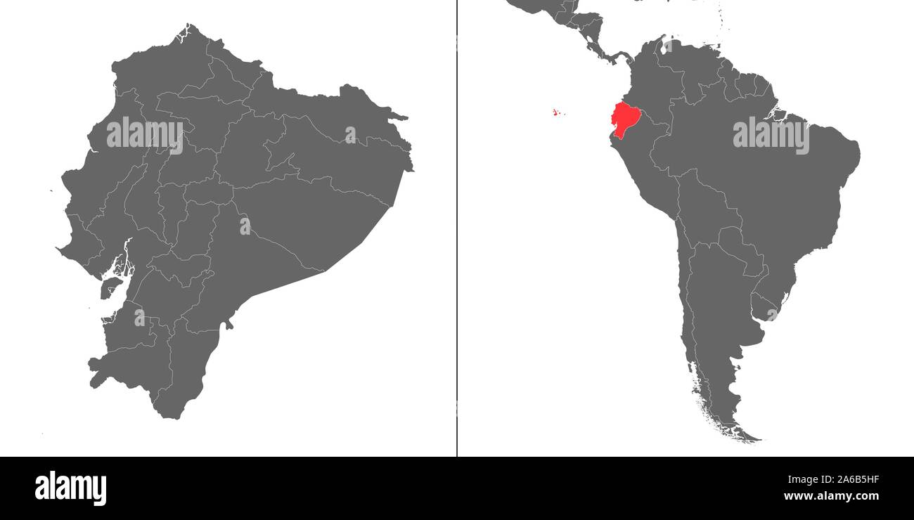 Mapa de Ecuador con la ubicación en el mapa de América Imagen Vector de stock Alamy Mapa de Ecuador con la ubicación en el mapa de América Imagen Vector de stock Alamy