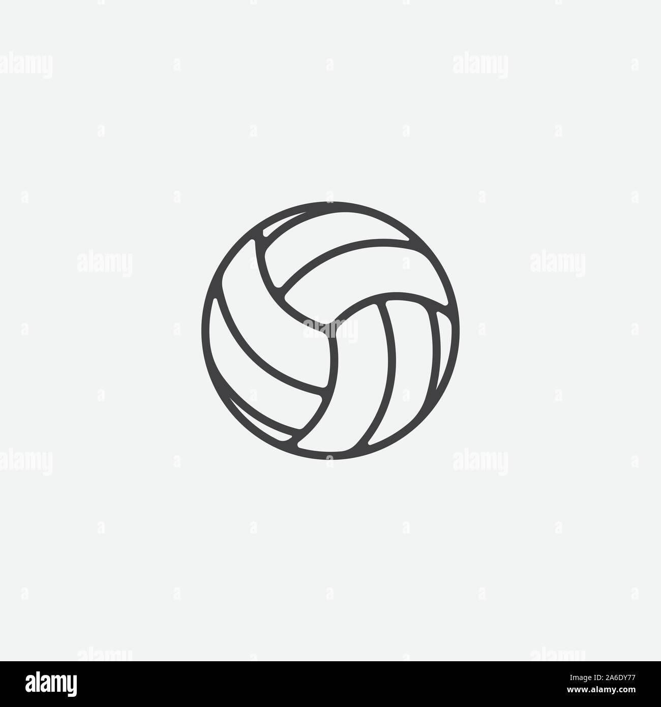 Elemento del logotipo de voleibol, voleibol de vector icono, deporte
