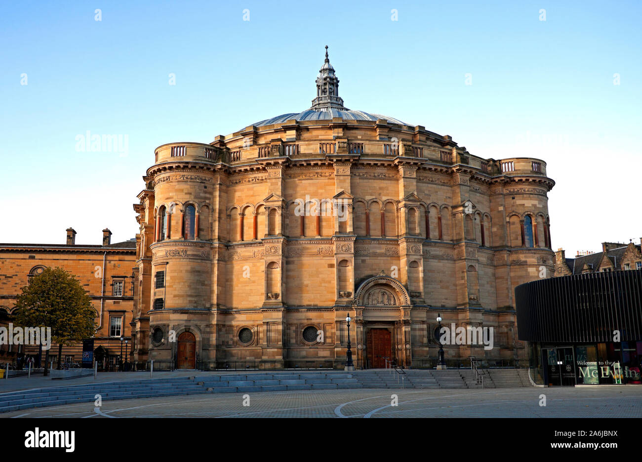 McEwan Hall, salón de graduación de la Universidad de Edimburgo, Escocia, Reino Unido Foto de stock