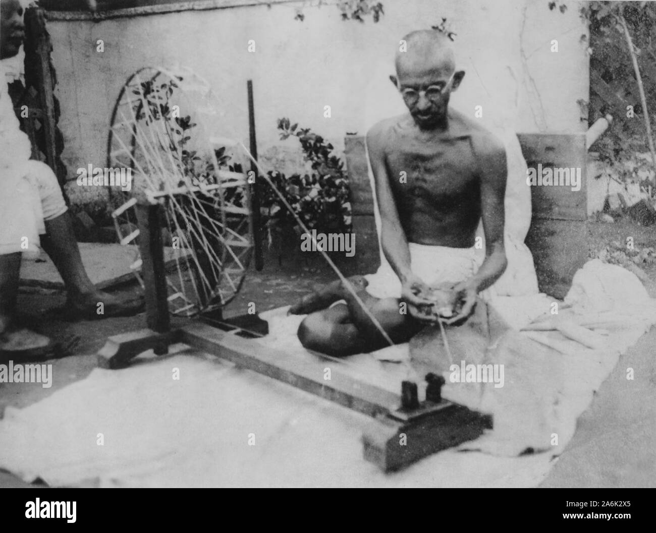 MOHANDAS Mahatma Gandhi - El líder de la India (1869-1948) Foto de stock
