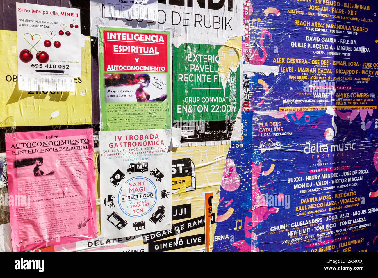 Tarragona Espana Cataluna Catalunya Flyposting Guerrilla Marketing