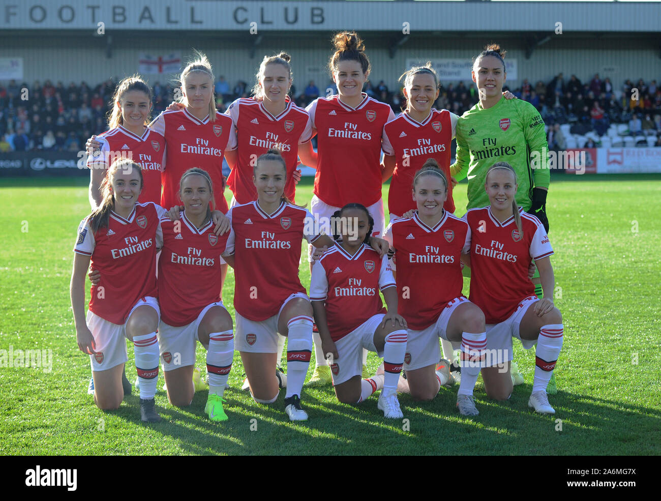 Borehamwood, Reino Unido. 27 Oct, 2019. del Arsenal de la mujer y de la Mujer de la ciudad de Manchester en acción durante la mujer FA Barclays Super League entre el Arsenal de mujeres y las mujeres de la ciudad de Manchester en el Meadow Park de Borehamwood, Reino Unido - 27 de octubre de 2019 Acción crédito: Foto Sport/Alamy Live News Foto de stock