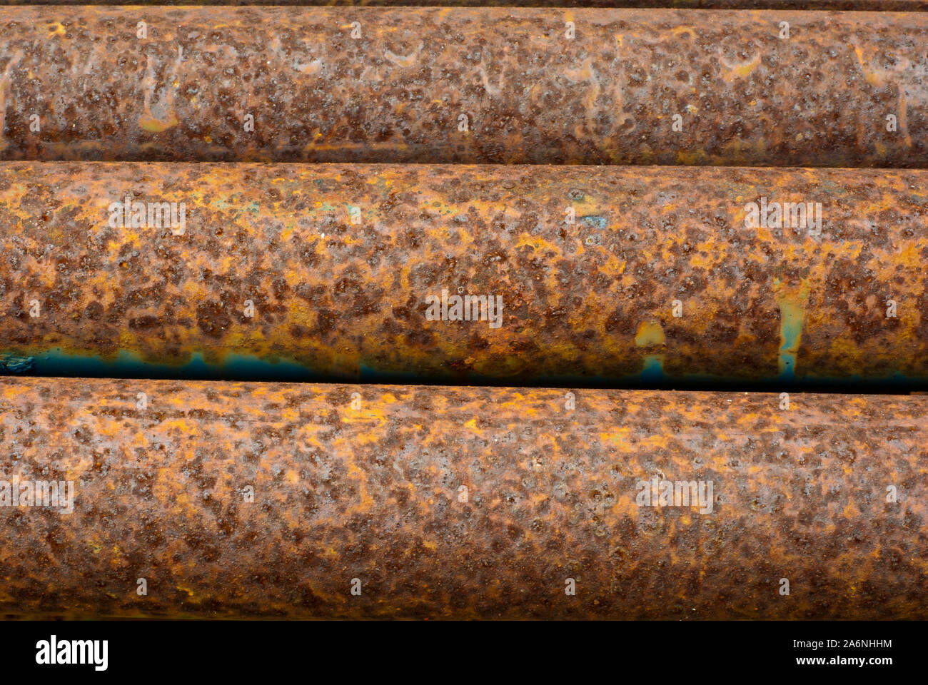 La textura de los tubos de acero oxidado Fotografía de stock Alamy