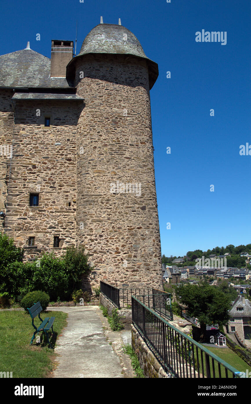 Joyau de Maubec, una mansión del siglo 16 se convirtió en un hotel Uzerche, Correze, Francia Foto de stock