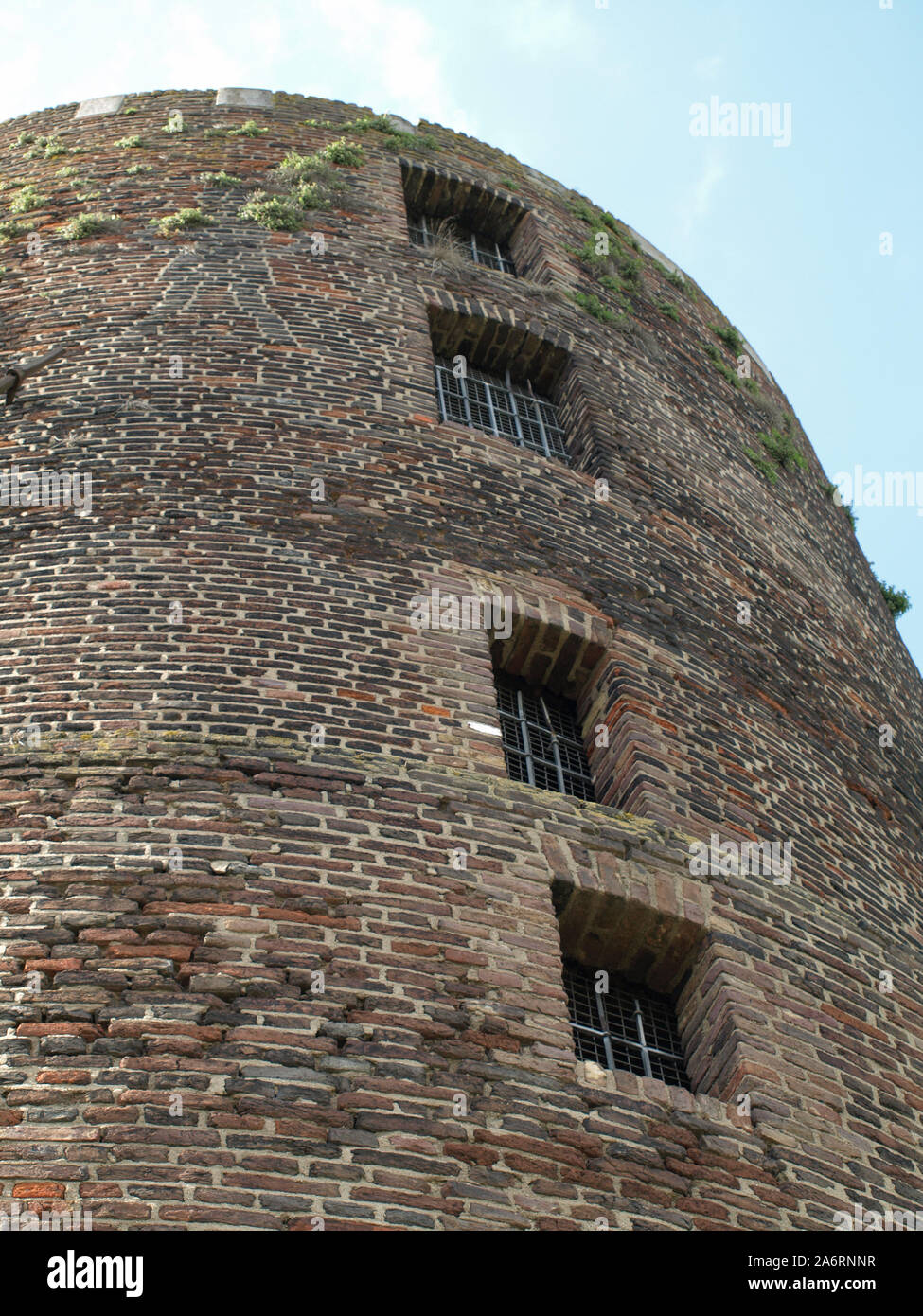 Antiguo molino torre en Rees, Alemania Foto de stock