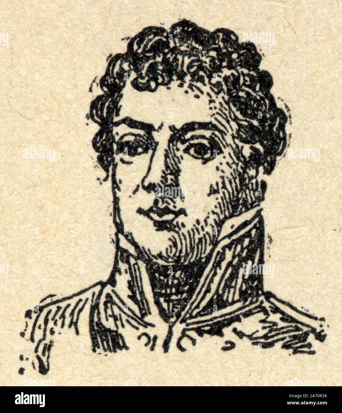 Louis-Alexandre Berthier, príncipe de Neuchâtel et Valangin, príncipe de Wagram, né à Versailles le 20 novembre 1753 et mort à Bamberg le 1ᵉʳ juin 1815, e Foto de stock