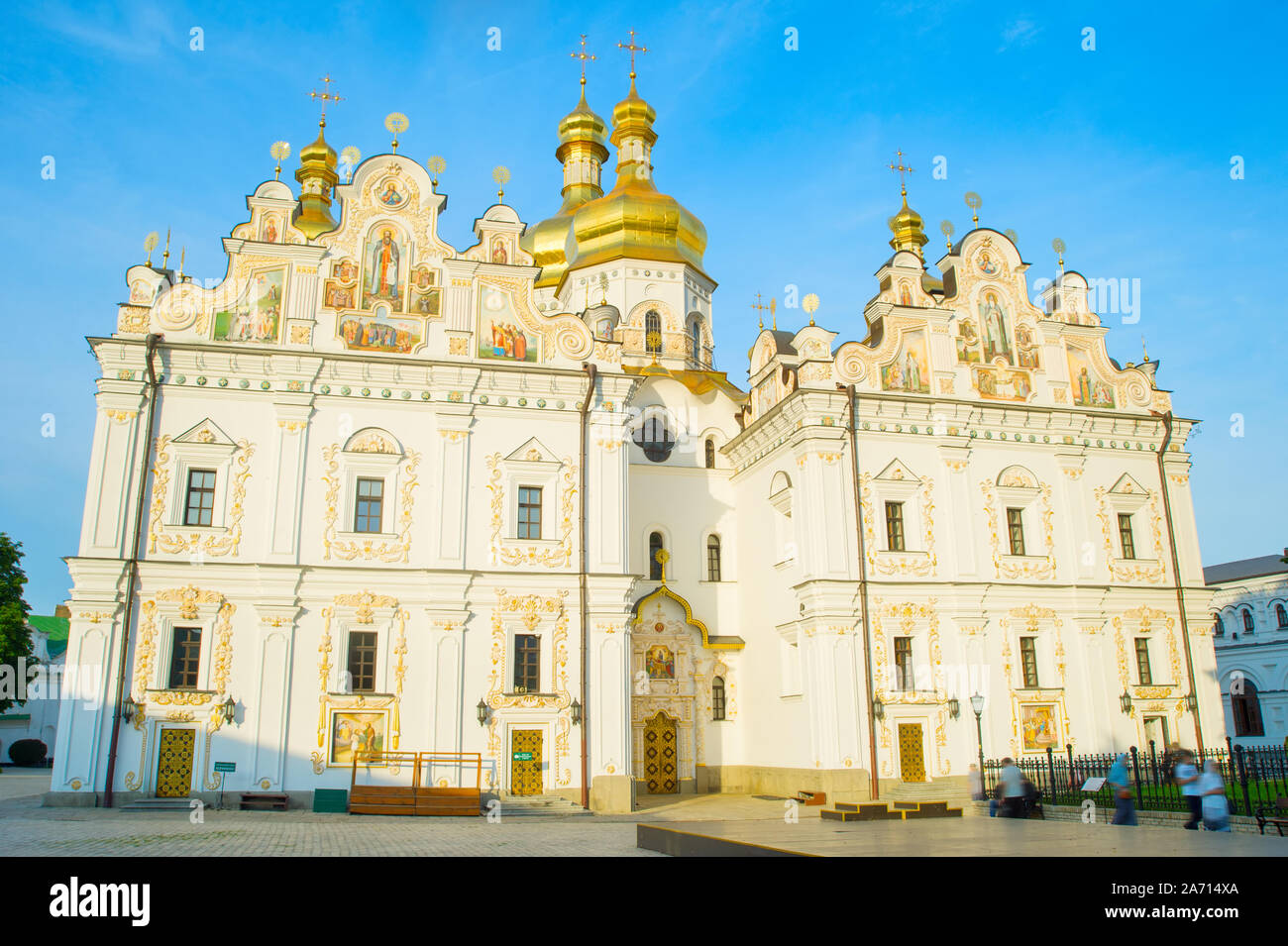 Catedral de la Dormición. Pechersk Lavra. Kiev, Ucrania Foto de stock