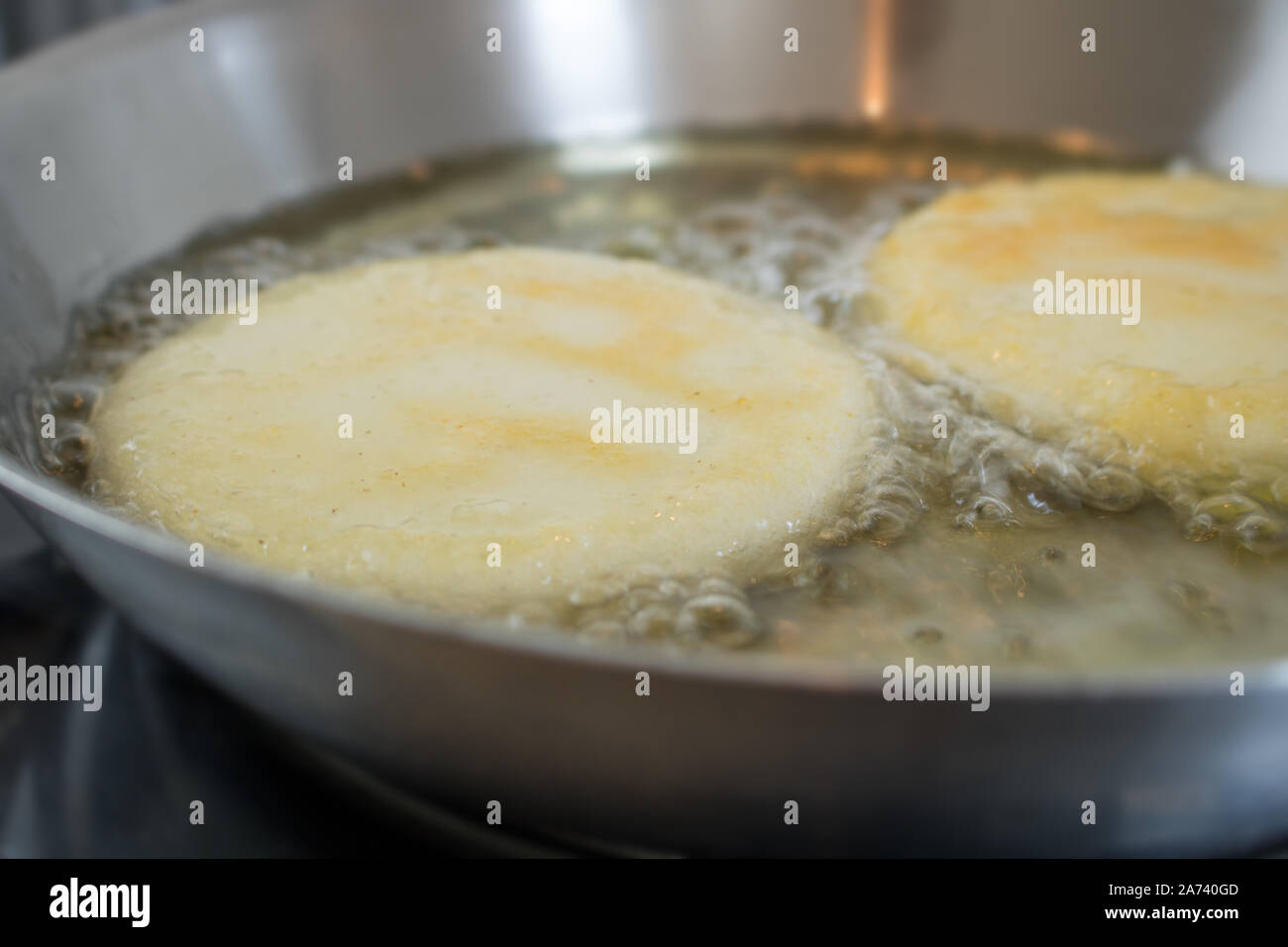 Fotografía de alimentos o venezolano arepas colombianas Foto de stock