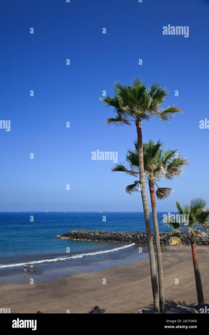 Islas Canarias, Tenerife, Playa de Las Americas Foto de stock