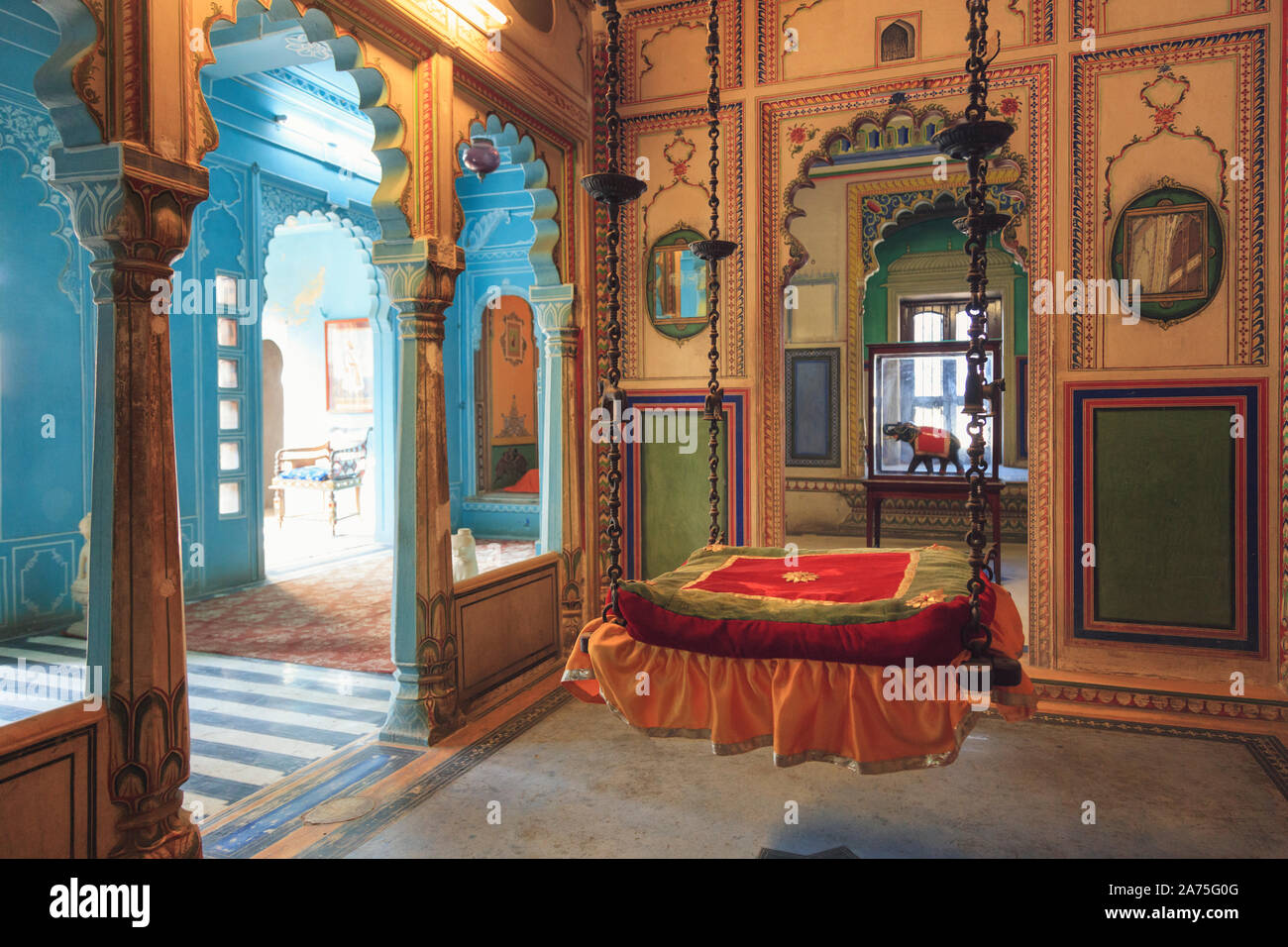 La India, Rajasthan, Udaipur, la Ciudad Palacio Foto de stock