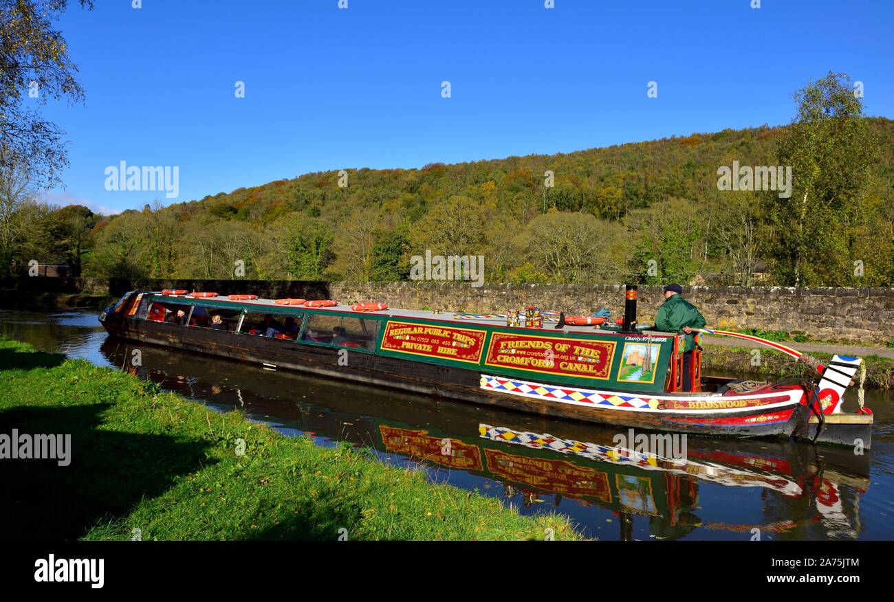 Canal de Cromford, Derbyshire, Inglaterra, Reino Unido Foto de stock