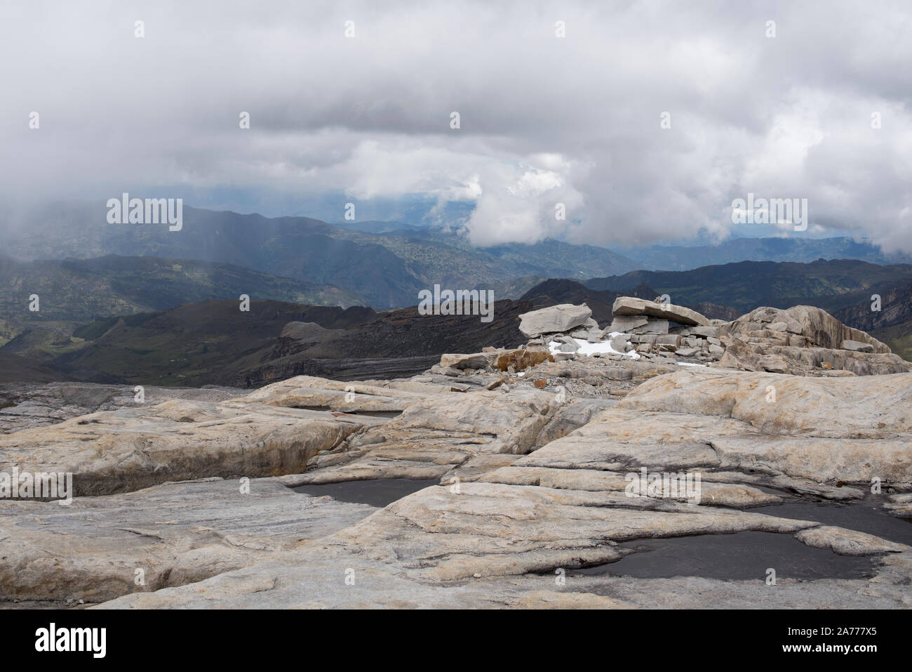 El Cocuy, Colombia. Clima salvaje a gran altitud Foto de stock