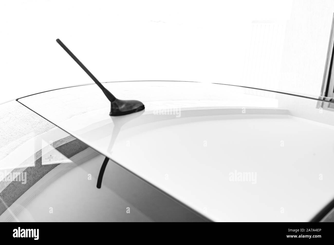Antena de coche Imágenes de stock en blanco y negro - Alamy