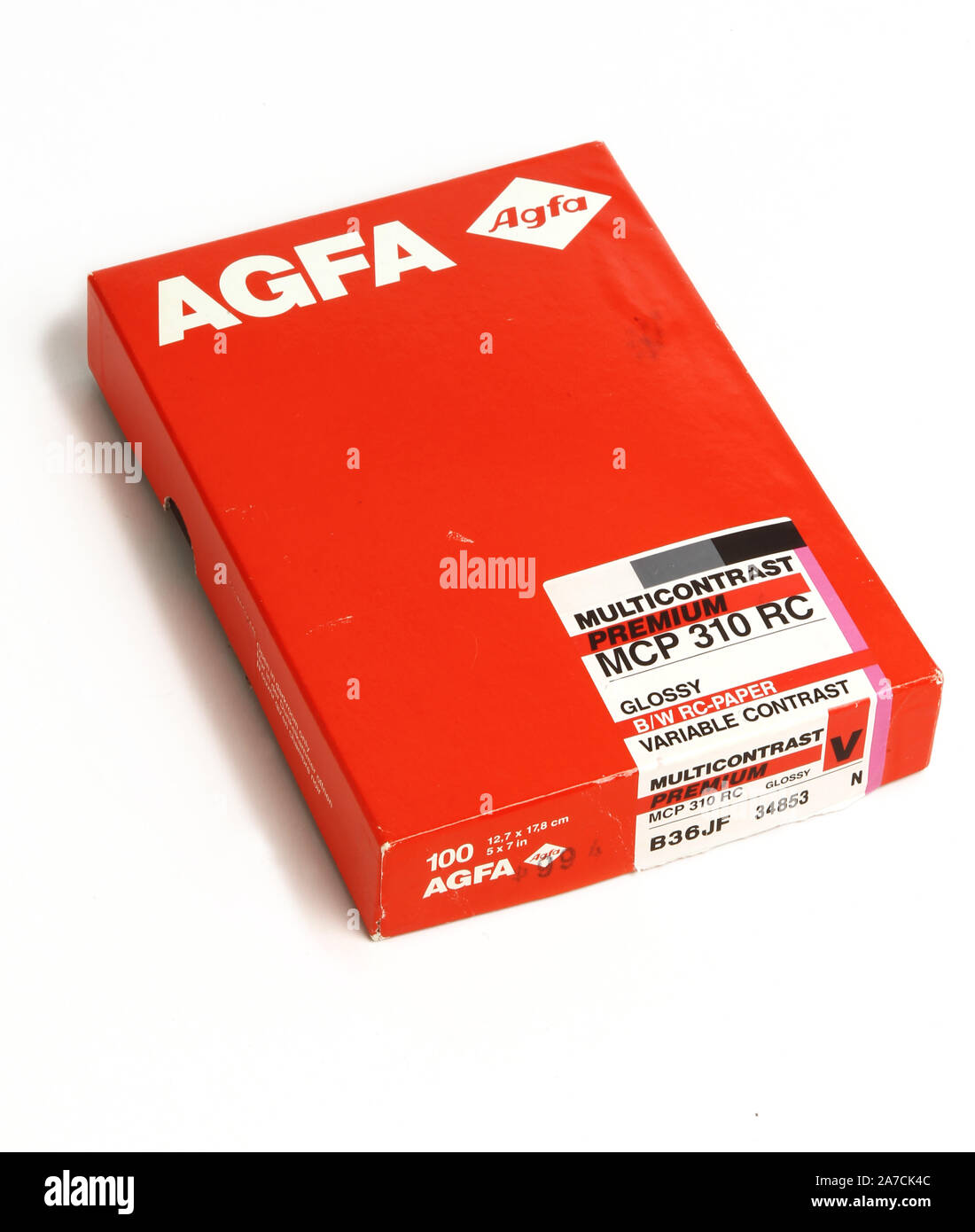 Papel fotográfico en el cartón de Agfa. Foto Jeppe Gustafsson Fotografía de  stock - Alamy