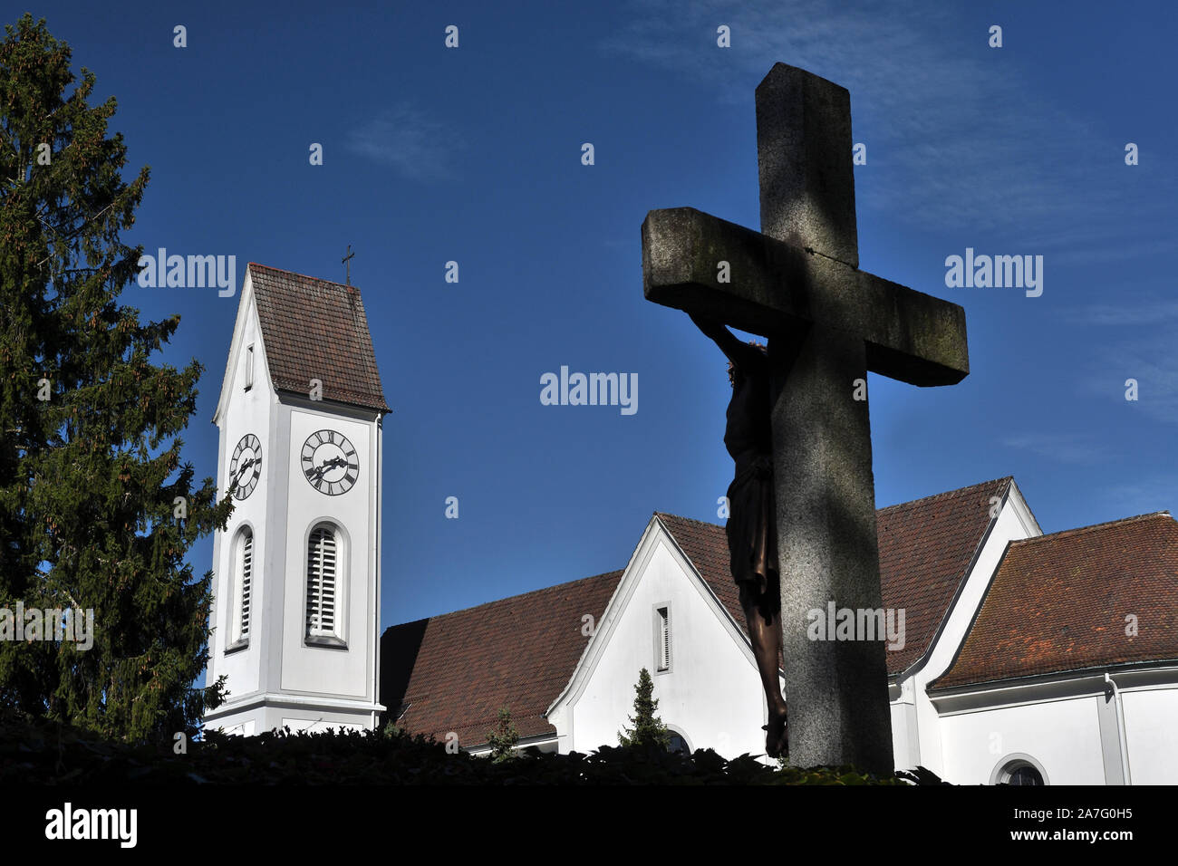 St.gallus;iglesia católica;kriens;luzern;Suiza Foto de stock