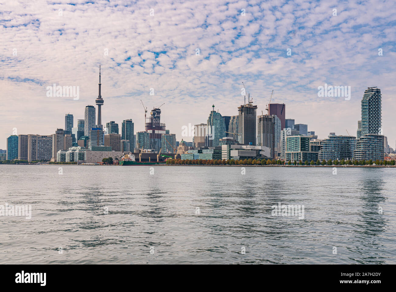 Día del horizonte de la ciudad de Toronto, Ontario, Canadá Foto de stock