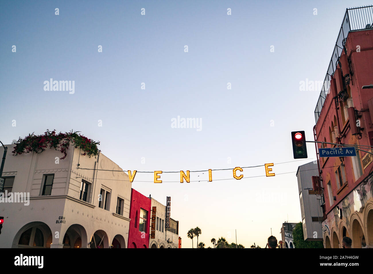 Signo de Venice Beach en Los Ángeles en California Foto de stock