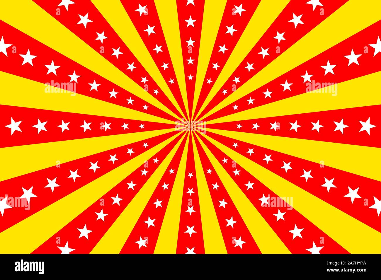 Vintage circo, vector de fondo rojo amarillo circus poster retro con